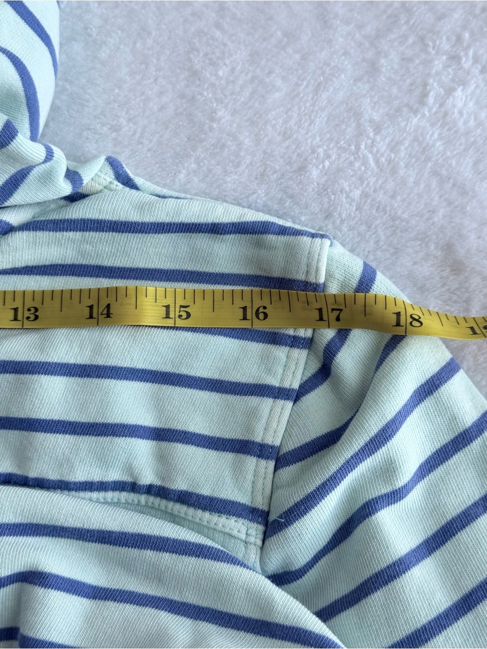Vineyard Vines Mint Green & Navy Striped Hoodie LG - Picture 14 of 15
